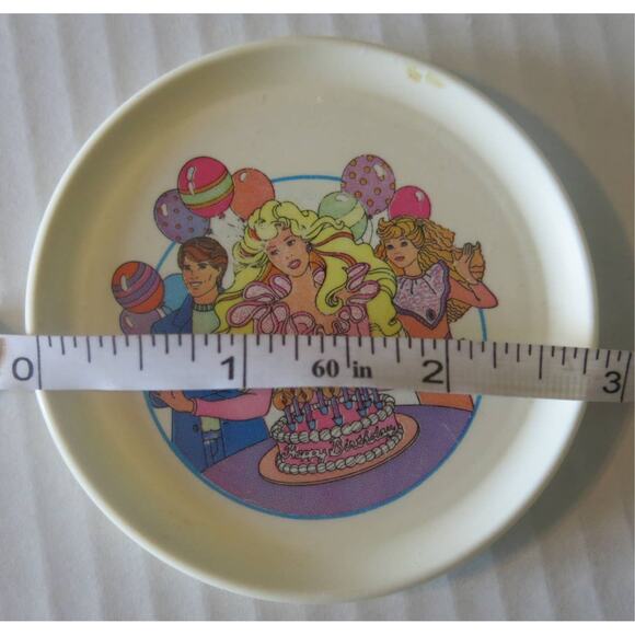 BARBIE Vintage Children's Tea Set 11 Pieces Chilton 1990's Plastic White Toys - Picture 9 of 14